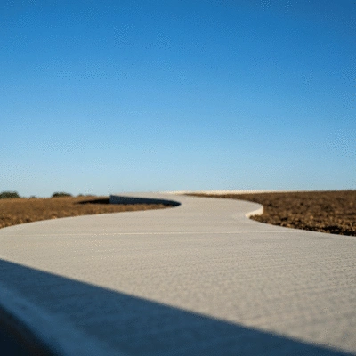 Lifestyle image of a completed residential concrete footpath