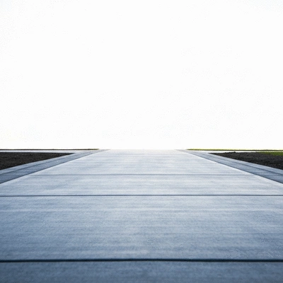 Concrete driveway installation