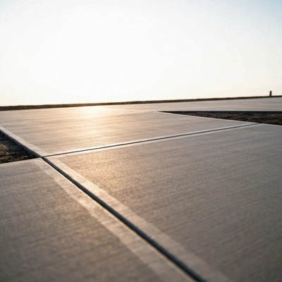 Concrete driveway installation