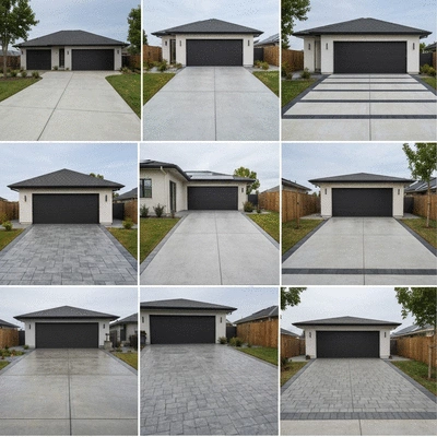 Concrete driveway options